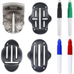 2 / 4 pi�ces mod�le de liner de balle de golf kit d'alignement de golf avec stylos marqueurs, rails maximum, ...