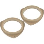 2 adaptateurs hp compatible avec avensis corolla toyota bois mdf 165mm av impregnes vernis - adn - enb ...