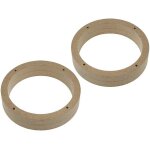 2 adaptateurs hp compatible avec bora golf passat vw fabia skoda 165mm bois mdf impregnes vernis - adn ...