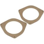2 adaptateurs hp compatible avec corolla e11 toyota 165mm bois mdf impregnes vernis - adn - enb