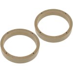 2 adaptateurs hp compatible avec matiz chevrolet 165mm bois mdf impregnes vernis - adn - enb