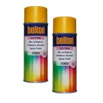 2 bombes de peinture belton spectral ral1003 jaune de s�curit� 400ml