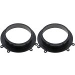 2 entretoises haut - parleur 165mm noir - citroen expert jumpy scudo avant