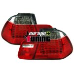 2 feux rouges clairs look m3 a leds bmw serie 3 type e46 berline 1998 - 2001