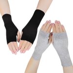 2 pack women's and men's wool gloves and mittens warm winter gloves and mittens women touch warm mittens ...