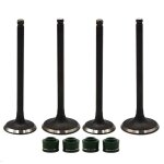 2 pairs kit de tige de soupape d'admission et d'�chappement de pi�ces de moteur de moto pour yamaha tt ...