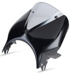 Model 2 pare - brise pour yamaha xsr700, avec d�flecteurs de flux d'air, pour mod�les xsr700, xsr900, ...