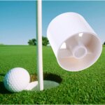 2 pcs l' accessoire de golf indispensable pour votre putting green - conforme a la plastique abs blanc, ...