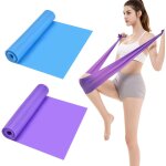 2 pcs bande elastique fitness, 1. 5 m x 15 cm elastique bande de resistance sport musculation pour kinsithra ...