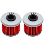 2 pcs filtre a huile pour moto honda, pour crf150r crf150f crf250x crf250r crf450x crf450r trx450r trx450er ...