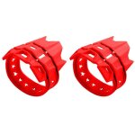 2 pcs red silencieux d'�chappement universel, 6 couleurs, pour moto, yamaha, honda, kawasaki, taille ...