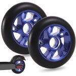 2 pcs roues de trottinette 100mm, roue trottinette freestyle, pro stunt roue trottinette roue de trottinette ...
