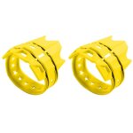 2 pcs yellow silencieux d'�chappement de moto tuyau bouclier protecteur pour sx sxf xc xcf excf excw ...