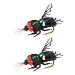 2 pices abeille mouches sches pche eau flottante bionique abeille mouche crochet mouche pche leurres ...