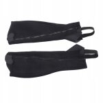 2 pieces demi - chaps en filet elastique noir