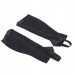 2 pieces demi - chaps en filet elastique noir