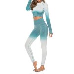 2 pices femmes yoga vtements ensemble soutien - gorge gilet hauts pantalon taille haute sport pantalon ...