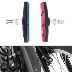 2 pices / paire vlo montagne v - frein plaquette avec boue auge silencieux vlo plaquettes de frein ...