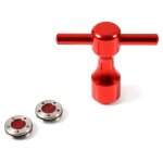 2 pices de poids de putter de golf rouge et jeu d'outils de cl de golf pour les putters scotty cameron ...