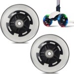 2 pices roues de trottinette lumineuses, 100mm led roues de scooter lumineuses avec roulement abec - ...