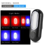 2 rouge bleu - feu arrire de bicyclette etanche, rechargeable par usb, feu arrire de bicyclette, lumire ...