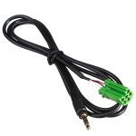 2 x aux adaptateur entre auxiliaire 3. 5mm jack cble pr renault clio mp3 ipod / iphone