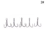 20 pc / lot crochet de p�che acier a haute teneur en carbone triple crochets mat�riel de p�che equipement ...