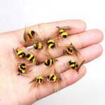 20 pices #10 appts insectes artificiels leurre abeille mouche truite leurres de pche artificiels 15mm ...