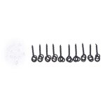 20 pices carpe accessoires de pche bouillette vis cheville avec anneau pivotant chod plate - forme ...