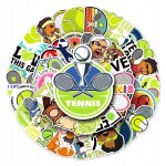 200 pcs autocollants pour enfants tennis autocollants de sport pour enfants, autocollants de sport pour ...