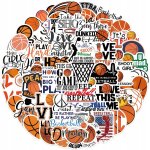200 pcs autocollants pour ordinateur portable a l'effigie du basket - ball autocollants de sport pour ...