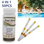 2020 50pcs 3 in 1 ph bandelettes de test spa piscine spa facile et dtection rapide de ph poi9374