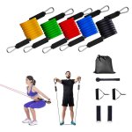 2020 r�sistance exercice band set yoga pilates abs fitness bandes d'entra�nement tube 11pcs poi16429