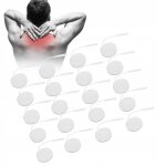 20x electrodes gel tens electrostimulateur ems