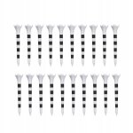 20x tees de golf, longs, 83 mm, porte - balles de golf durable. chemises de golf noires 20x tees de golf, longs, 83 mm, porte - balles de golf durable. chemises de golf noires