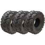 22x10. 00 - 9 atv quad tyres 6ply wanda p3128 road legal rears 255 / 65 - 9 (set of 3)