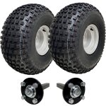 22x11. 00 - 8 knobby atv quad trailer kit wheels, 40x40 axles load capacity 310kgs