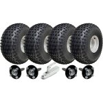 22x11. 00 - 8 twin axle knobby atv quad trailer kit tow hitch road legal load 620kg