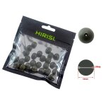 25 pices perles en caoutchouc vert souple accessories matriel de pche carpe ag130 - type 12mm