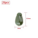 25 pices perles a changement rapide beads hook link pour la pche carpe accessoires ag133 - type green ...