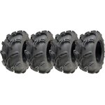 25x10. 00 - 12 6ply atv 255 / 65 - 12 tyres wu24 obor scorpio 50j road legal (set of 4)