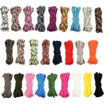 26 colors paracord bracelet rope 3m 4mm 550 parachute rope 7 strands manual braiding for outdoor survival ...