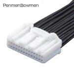 28p female 1pc connecteur de prise de commande centrale de v�hicule, navigation automatique, r�troviseur ...