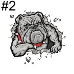 2� autocollant de voiture en pvc, 2 pi�ces / lot, joli chien chat, autocollants imperm�ables, style ...