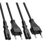 2m cble d'alimentation type c - fiche euro vers connecteur c7 (euro 8) - pour chargeurs de trottinettes ...