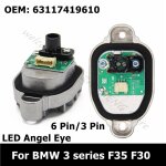 2pcs(6pin) module de feu avant led pour bmw s�rie 3 f35 f30, il d'ange, 3 broches / 6 broches, 63117419610 ...