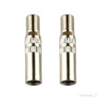 2pcs adaptateur de rallonges de de pneu en laiton chrom� pour voiture, camions, v�lo, moto, scooter, ...