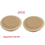 2pcs beige couvercle de haut - parleur de porte int�rieure beige et noir, remplacement de la grille, ...