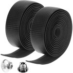 2pcs guidoline ruban de guidon de vlo route / bicyclette avec bouchons a barres bande de ceinture pour ...
