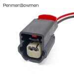 2pin capteur de cliquetis de collision de prise de sonde de radar de barre avant de voiture, cblage ...